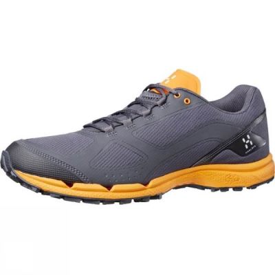 Zapatos Haglofs Gram Comp II Hombre - Gris Oscuro / Amarillo - Chile QSM178924